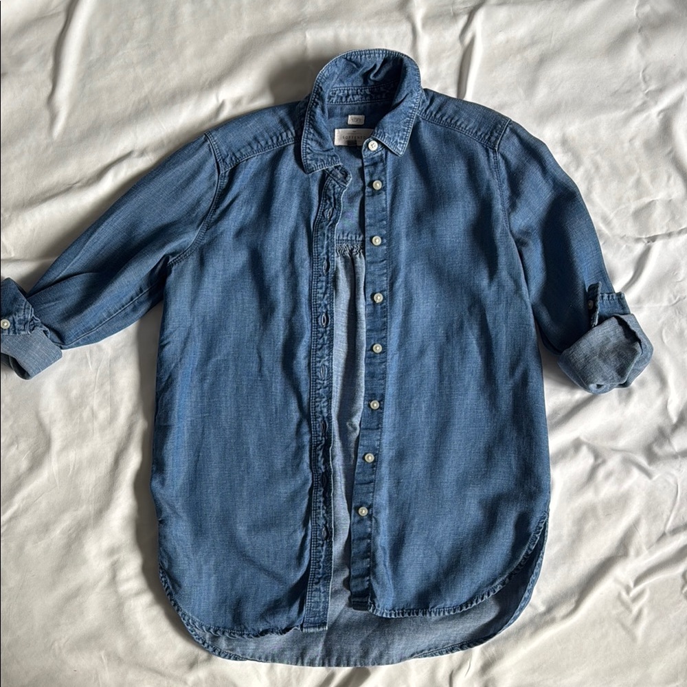 LOFT Denim Button Down